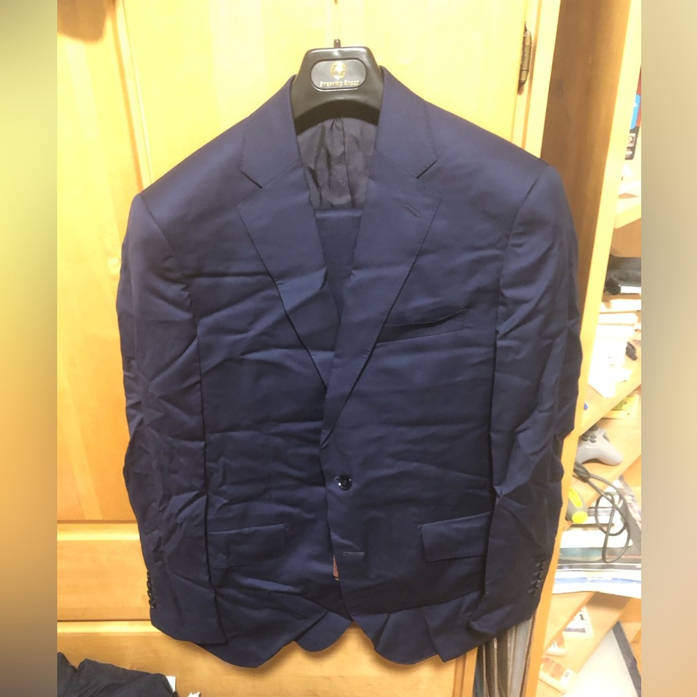 Stefano Ricci Navy Wool Two-Piece Suit